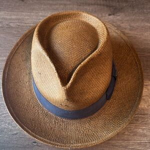 Brixton Men's Paper Fedora Hat Size S